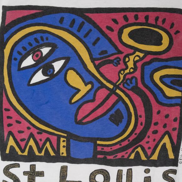 Vintage Spike Lee T Shirt Mo Better Blues Promo Big Hed Designs Single Stitch XL - Picture 7 of 14